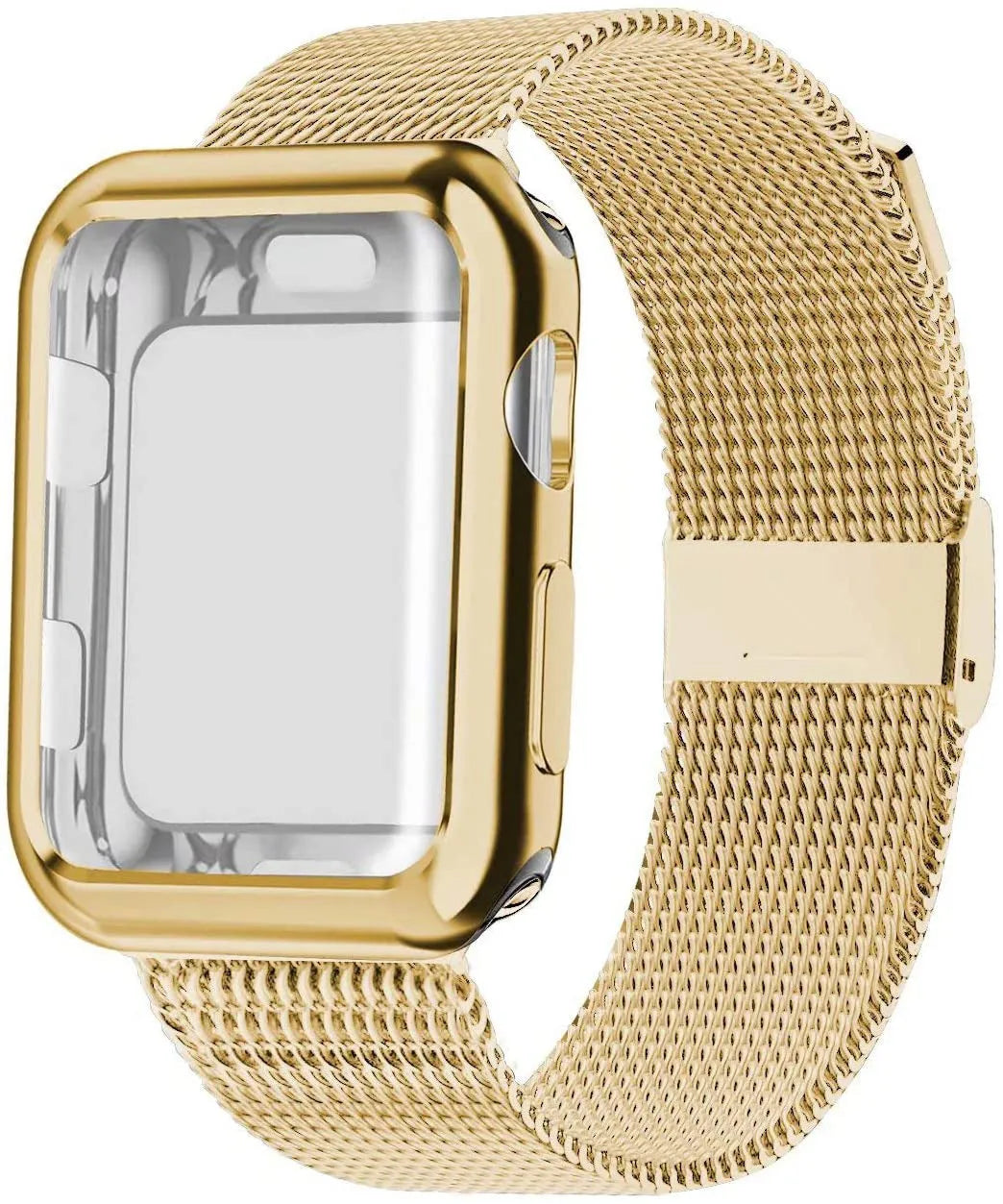 Apple Magnetic Watch Band in Milan metal loop style with magnetic closure, shown in silver colour