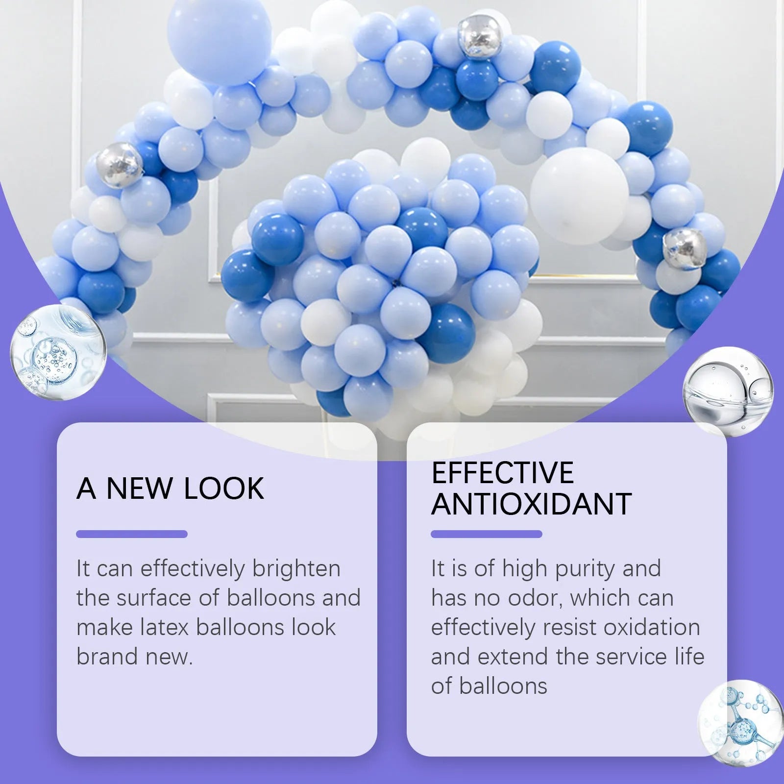 Balloon Surface Texture Atmosphere Lustre Lasting Shiny Spray 100ml for party decoration