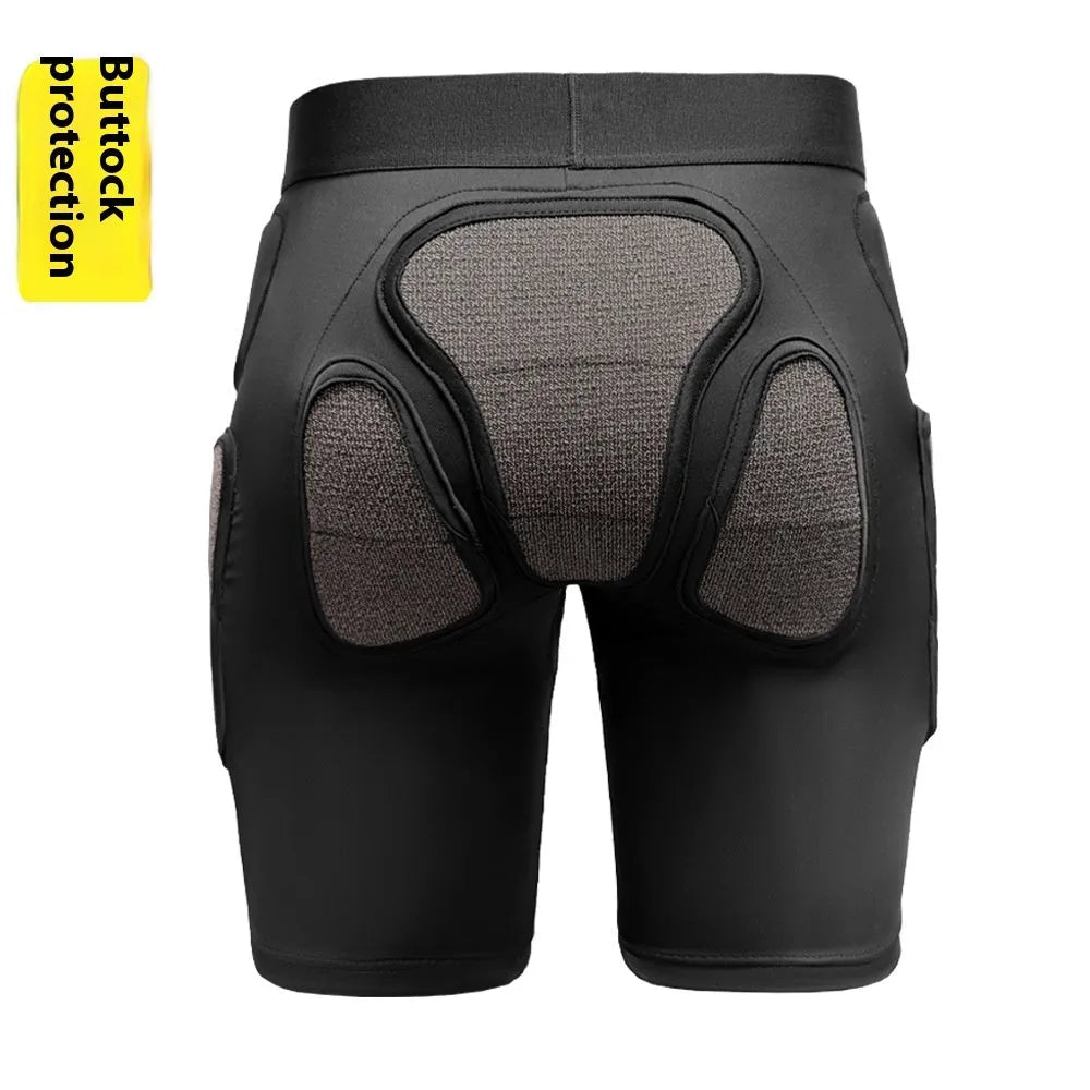 X-ray diffraction design ski protective gear set containing one pair of hip pads and one pair of knee pads.