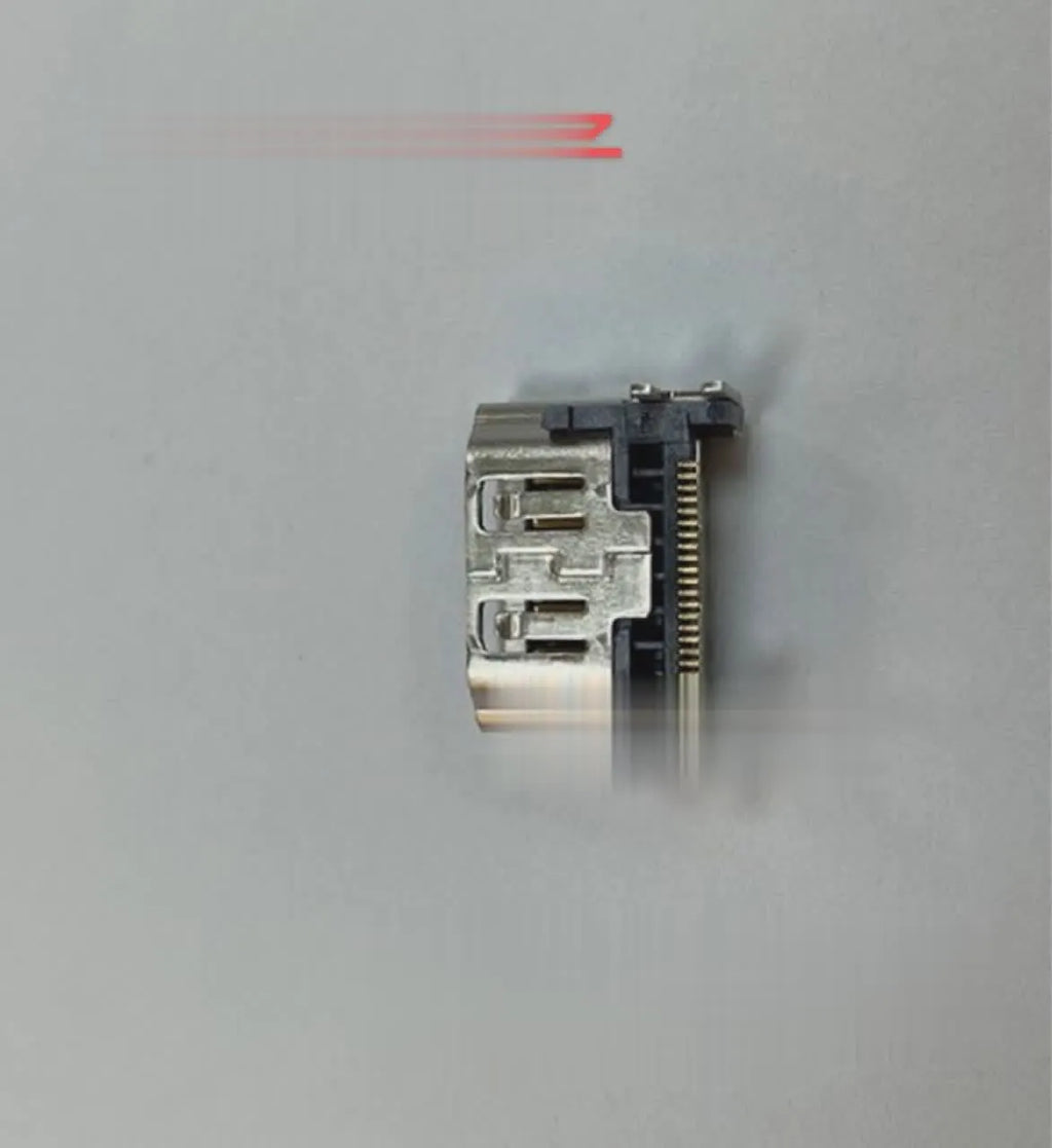 Silver HDMI interface host socket for gaming machine accessories