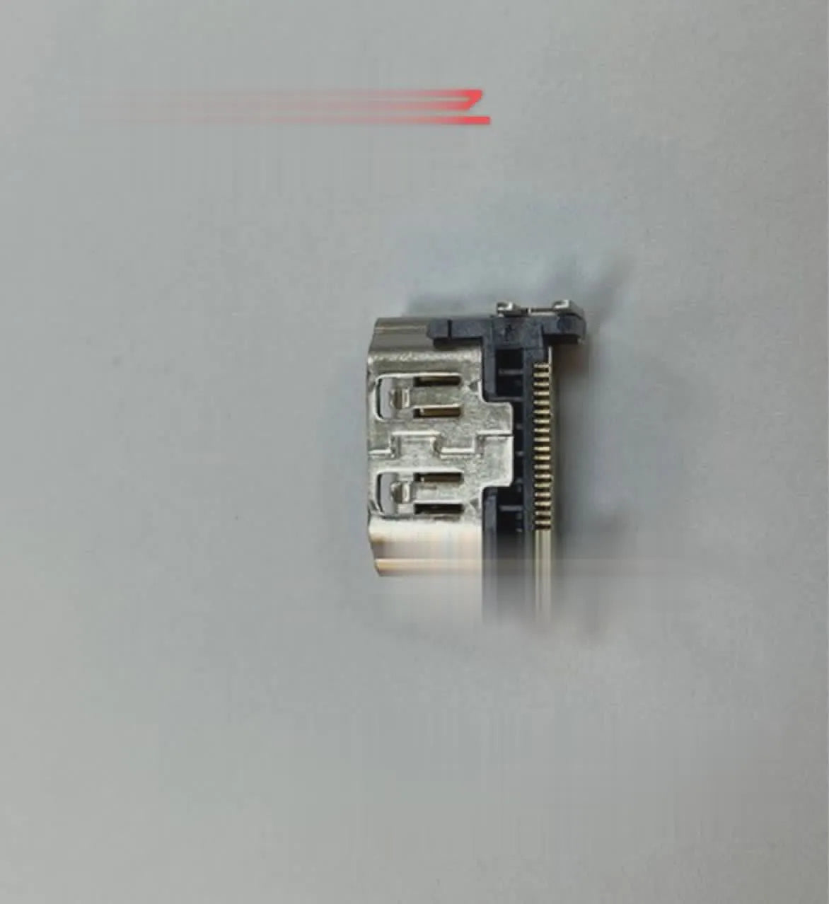 Silver HDMI interface host socket for gaming machine accessories
