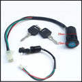 Waterproof electric door lock for car accessories with plastic housing and wiring terminals