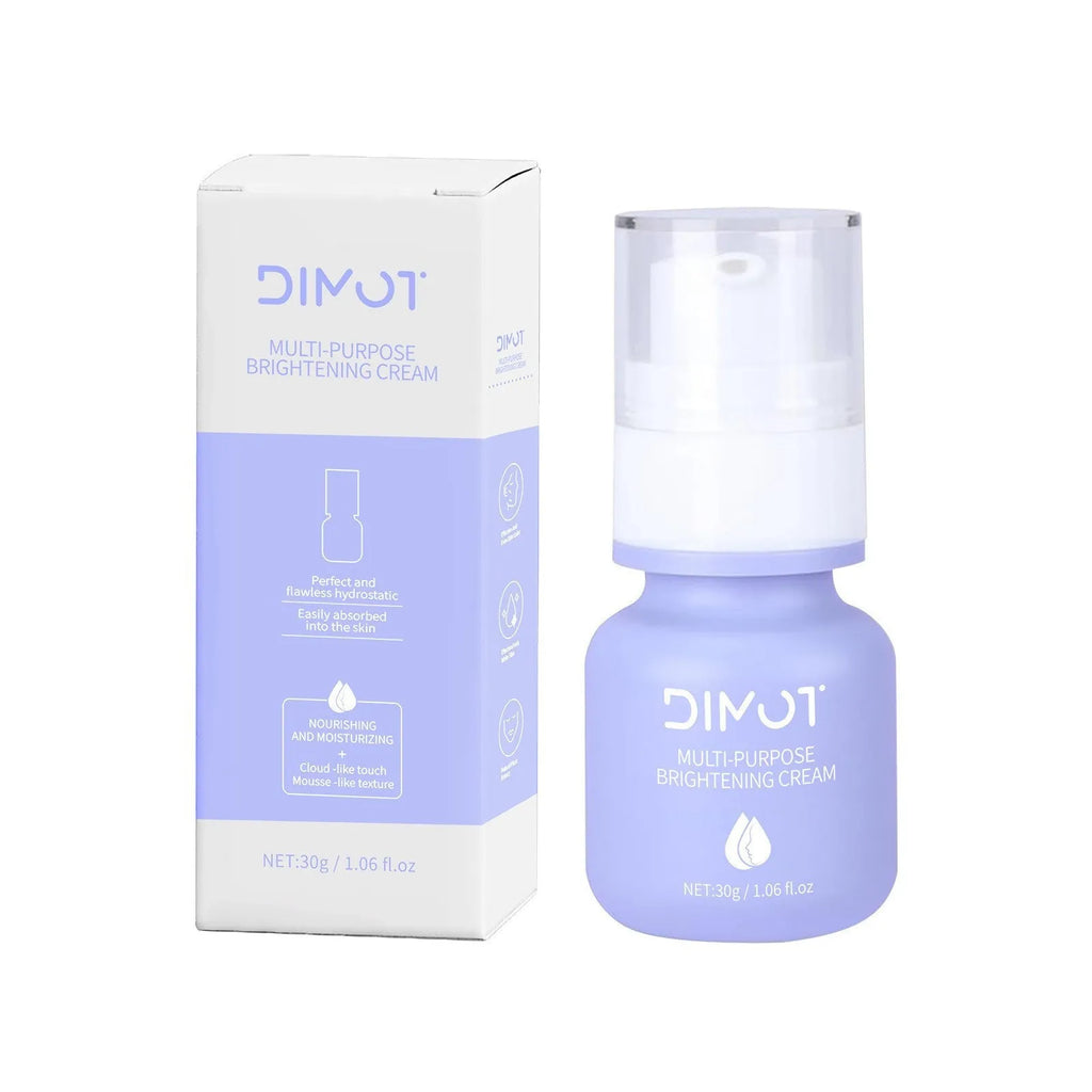 30ml moisturizing cream makeup primer in white pump bottle for all skin types