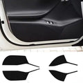 Four pre-cut clear protective films for Tesla Model S front and rear interior door panels.