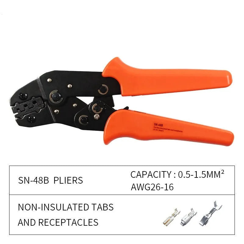 SN-48B portable multi-wrench terminal crimping pliers combination kit with wire crimping tool