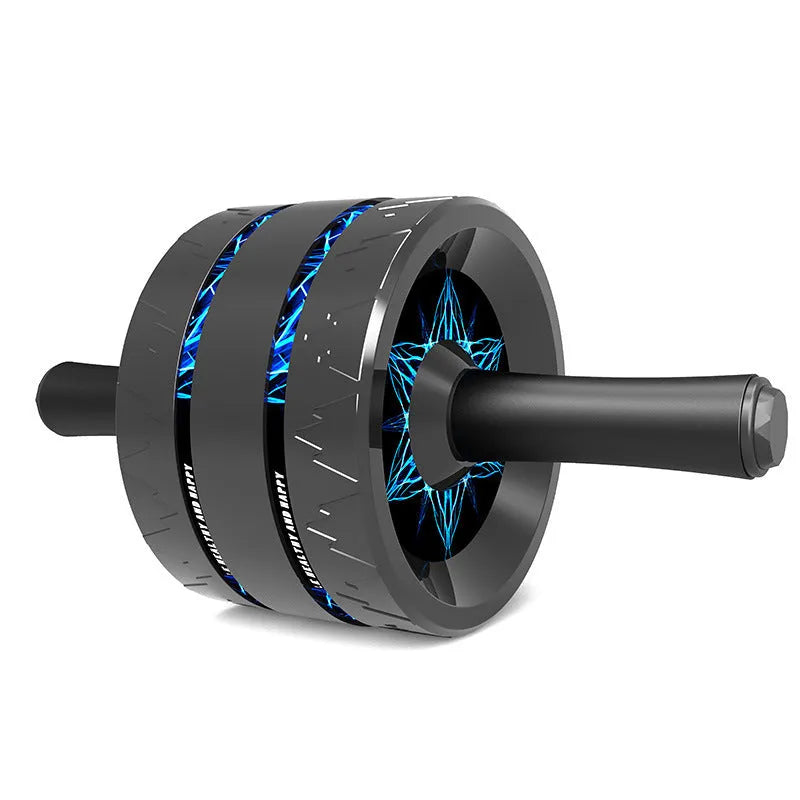 Wheel abdominal muscle roller fitness equipment with handles, available in flame red colour for core exercise