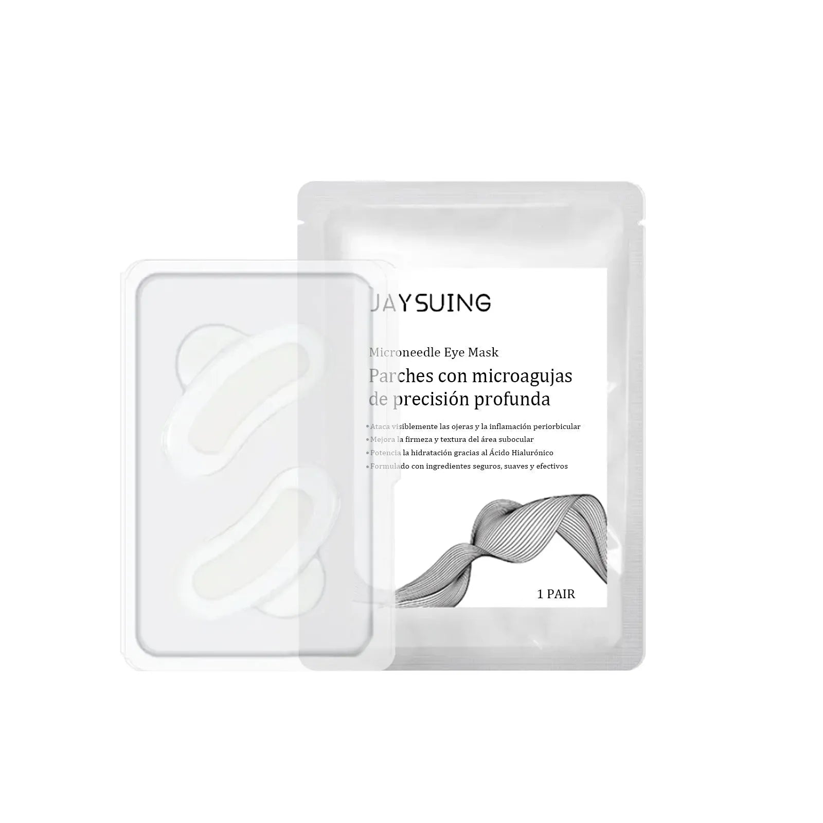 Micro needle eye mask patch with hyaluronic acid and Centella Asiatica extract for eye area