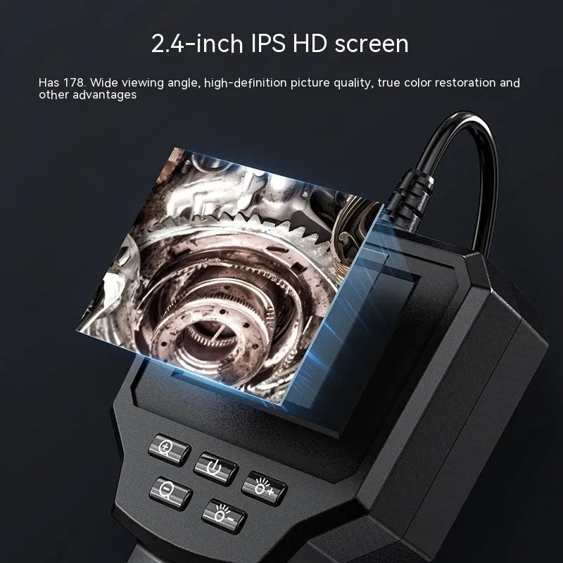 Auto repair pipeline HD camera endoscope with 8mm waterproof probe and hard wire cable