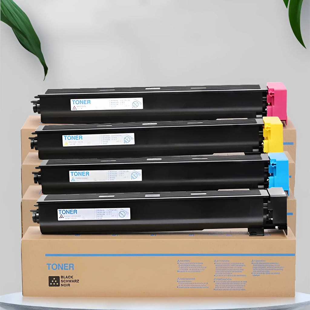 MND powder box set for copier toner cartridge TN713 black cyan yellow magenta with drum assemblies and waste box