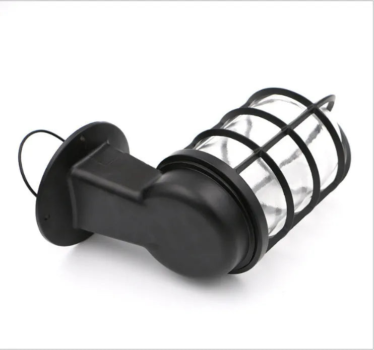 Vintage black glass metal outdoor wall light with adjustable head for cafe bar