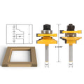 West tenon knife 2 piece set hard alloy router bits with 1/4 inch shank for cabinet door making