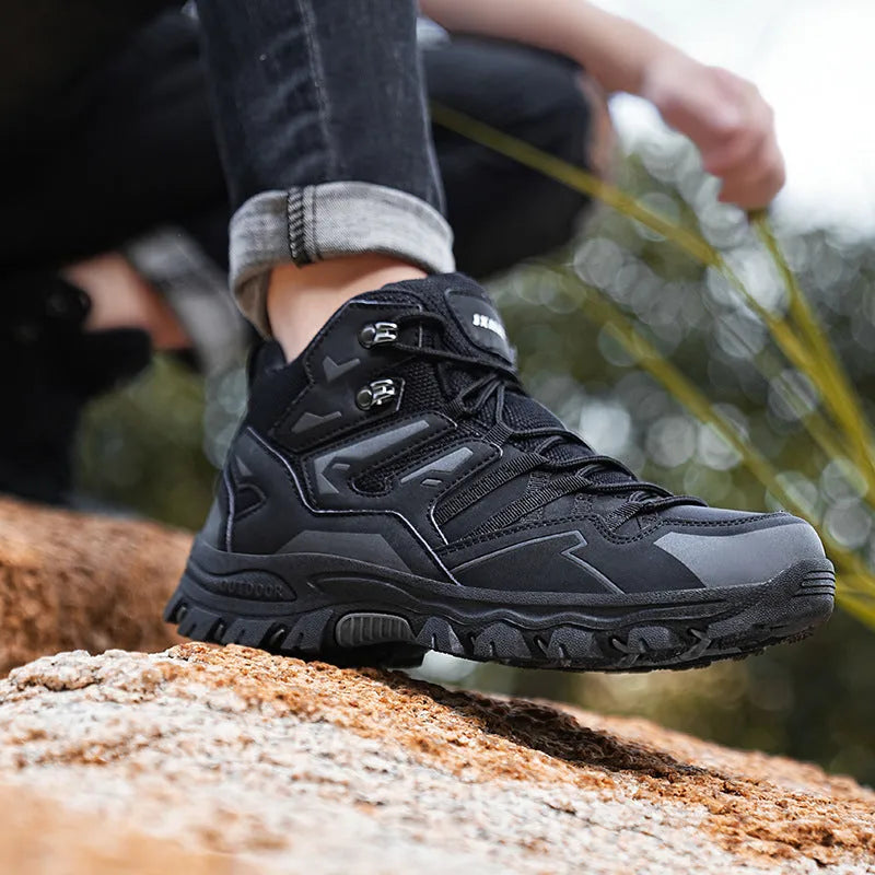 Low-top hiking sneakers with flannel uppers and natural rubber soles in multiple colour options