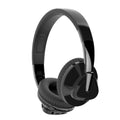 H3 wireless stereo over-ear headset in black with Bluetooth 5.0, 10-metre range, and AUX/TF card connectivity
