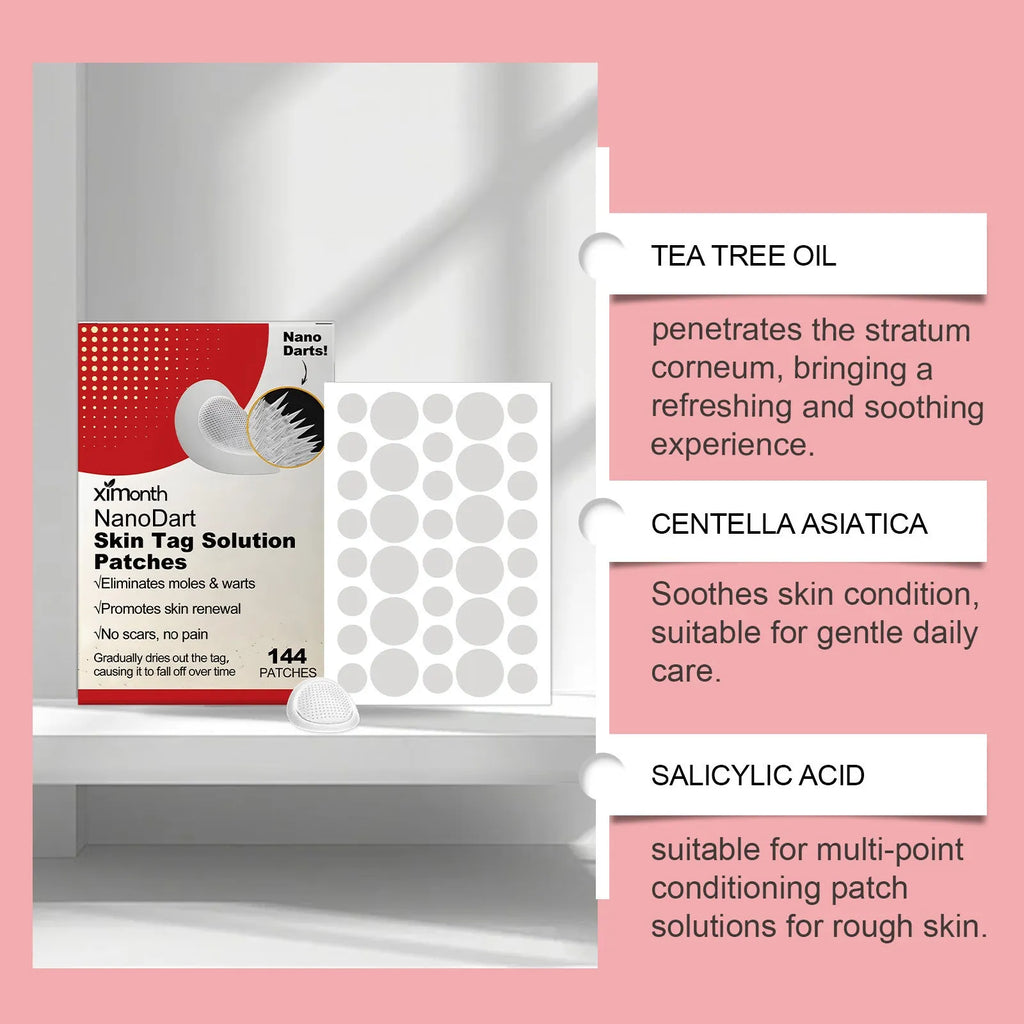 Invisible nursing adhesive bandage with tea tree oil and Centella asiatica for skin wart repair