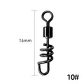 Stainless steel 8-shaped fishing swivel connector in multiple sizes