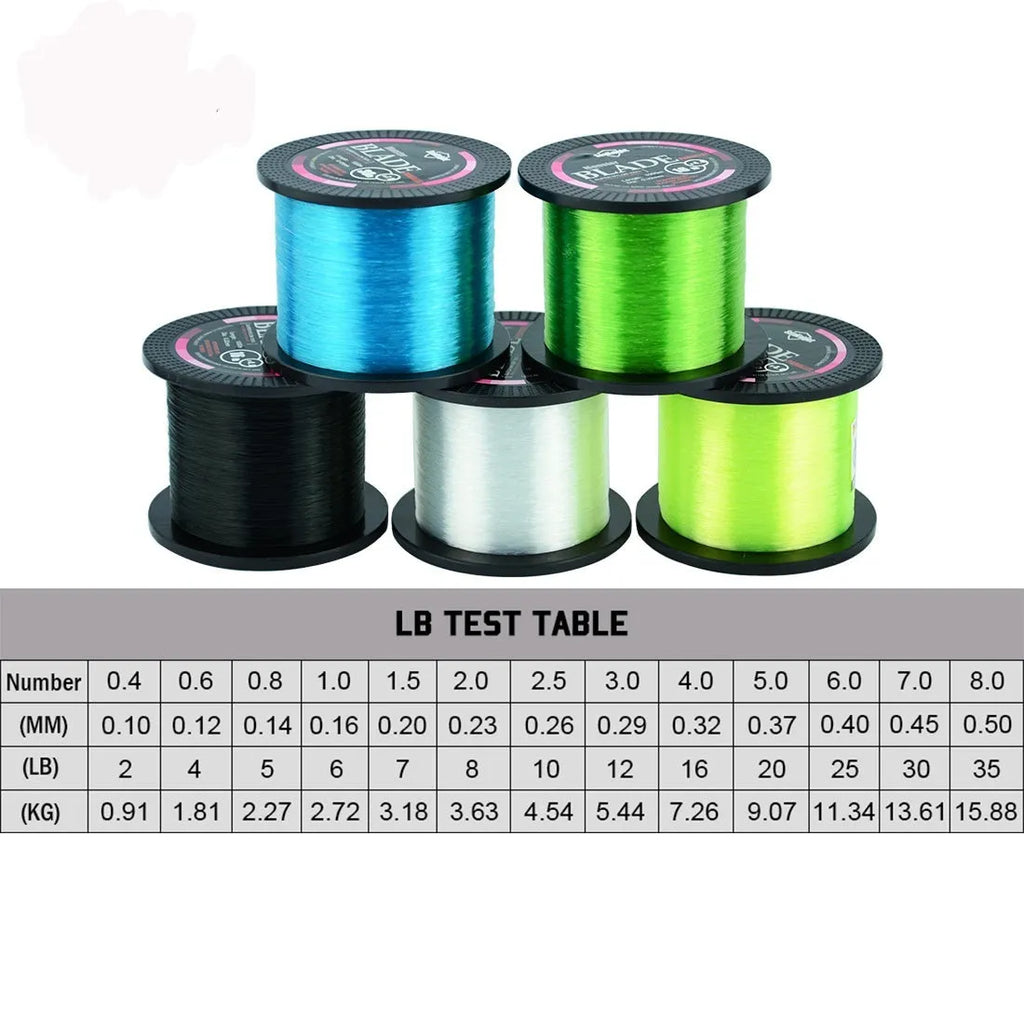 Seaknight1000 M nylon monofilament fishing line spool in multiple colour options.