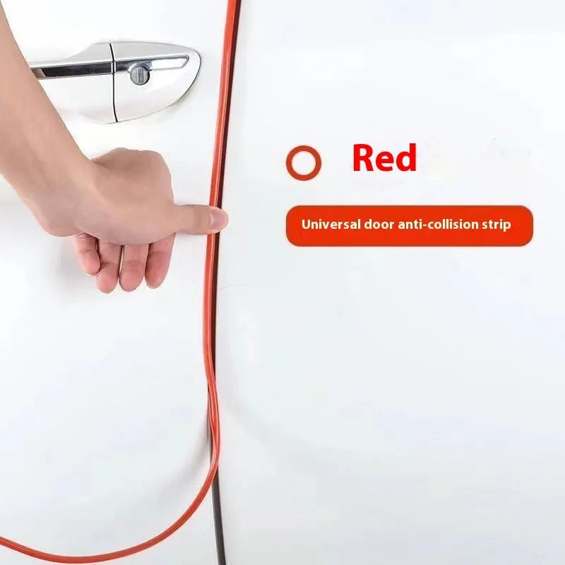 Transparent PVC car door bumper strip protection for universal fit on all vehicle door edges