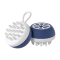 Soft silicone 2-in-1 pet dog cat bath brush massage comb in yellow, navy and grey colours