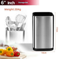 Multifunctional kitchen tool holder with detachable draining base in black and white options