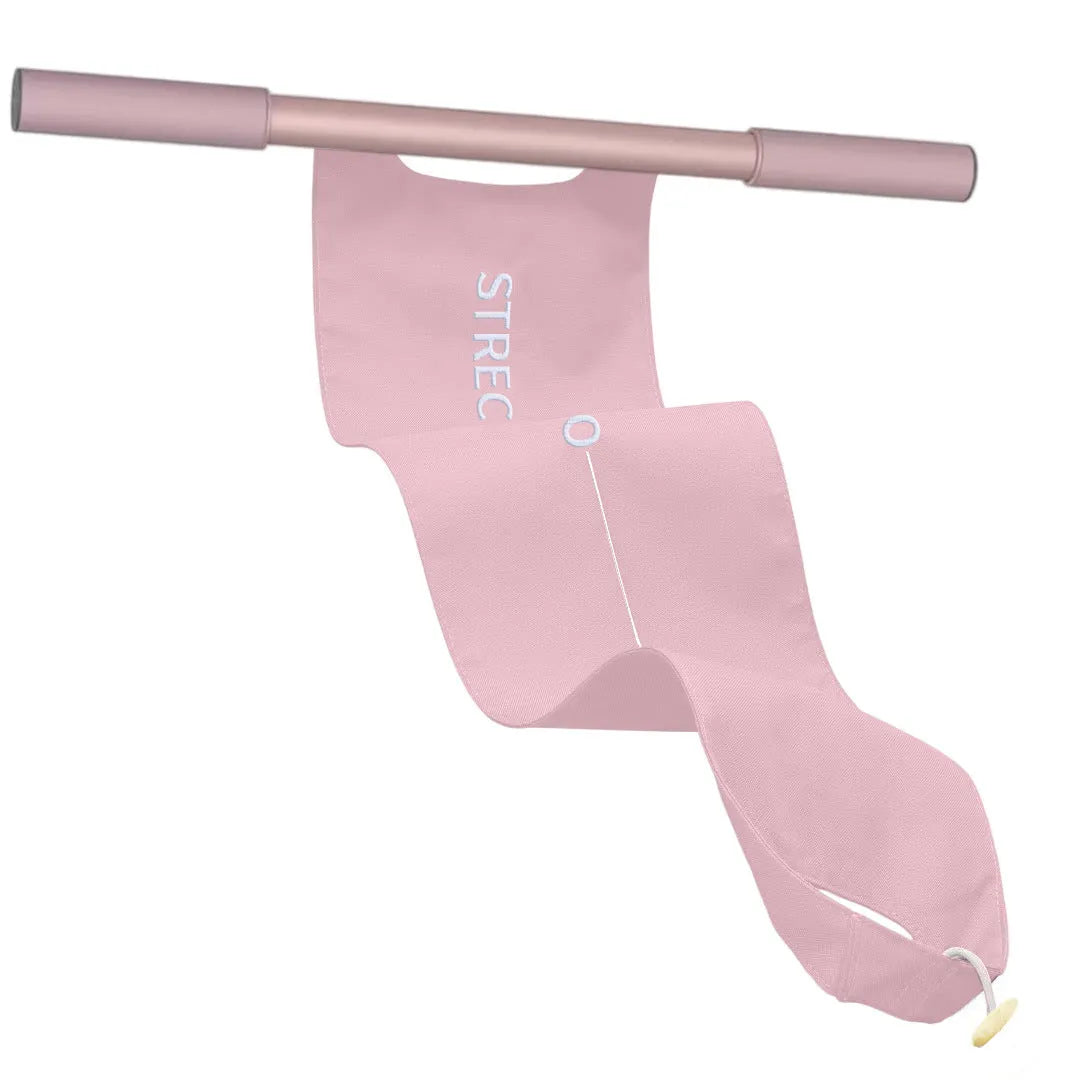 Yoga multi-function stretching tool for shoulder, back and hip flexibility in grey or pink