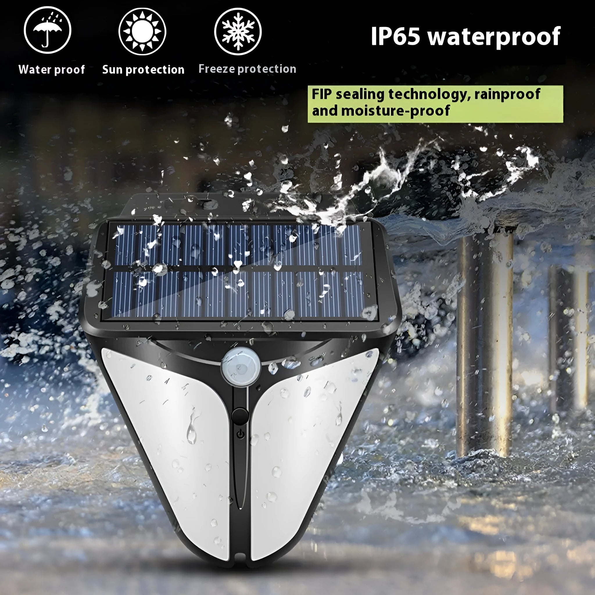 Heart-shaped human induction solar wall lamp mounted on wall with warm light glow