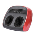 Flip automatic home foot sole massager in black showing control panel and foot platform with infrared heat feature