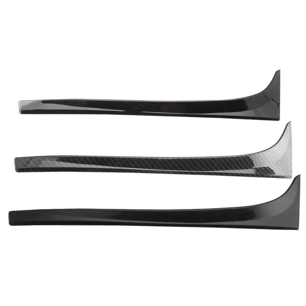 Glossy black ABS rear window side spoiler for Volkswagen Golf 7 MK7 2014-2018