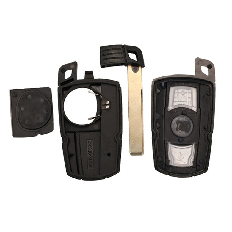 BMW HU92 semi-intelligent remote car key replacement with three-button design