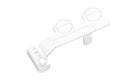 Pure white manual bidet attachment with split detachable design and one-click knob for water pressure control