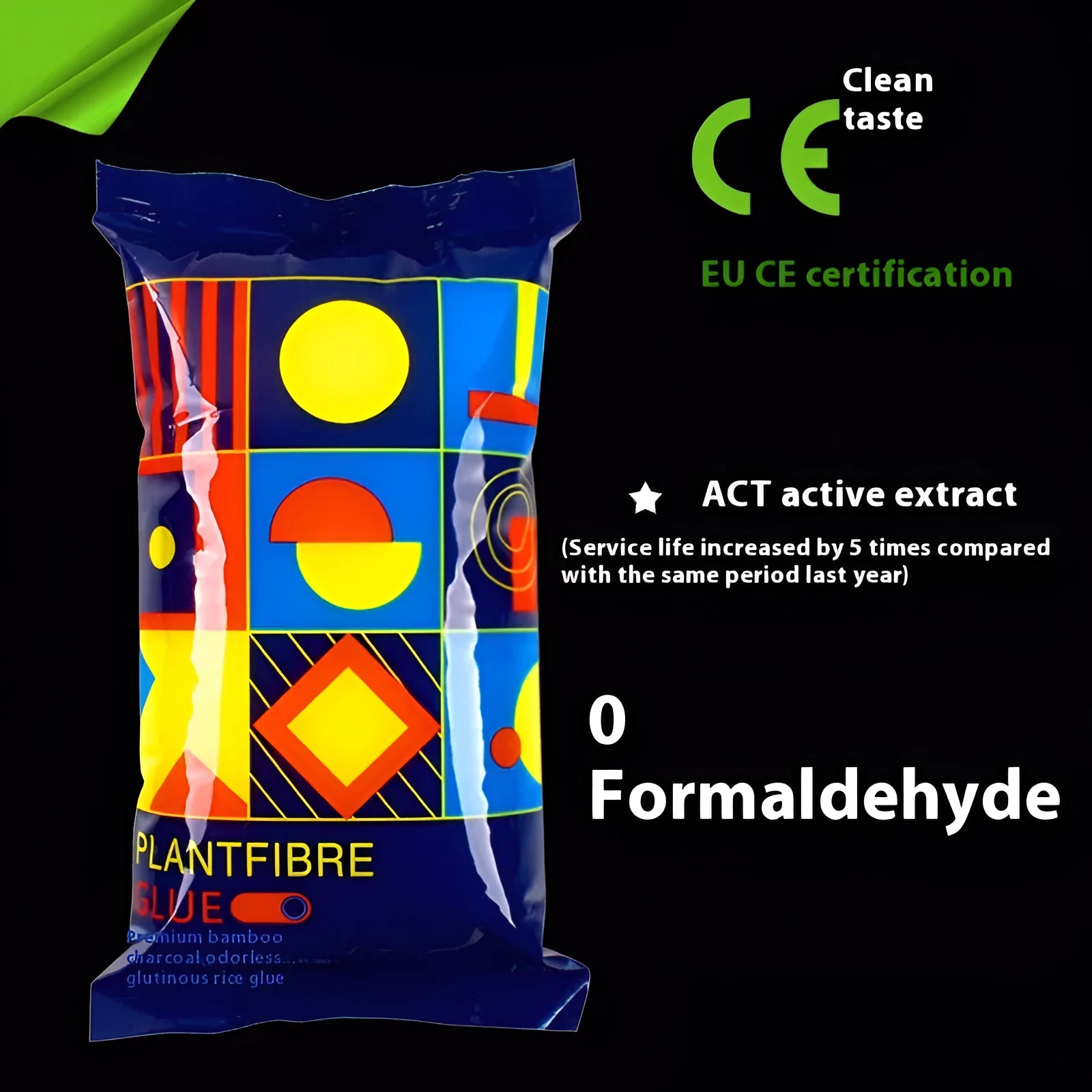 Formaldehyde-free glutinous rice wallpaper adhesive in clean smell variant with 3-roll packaging