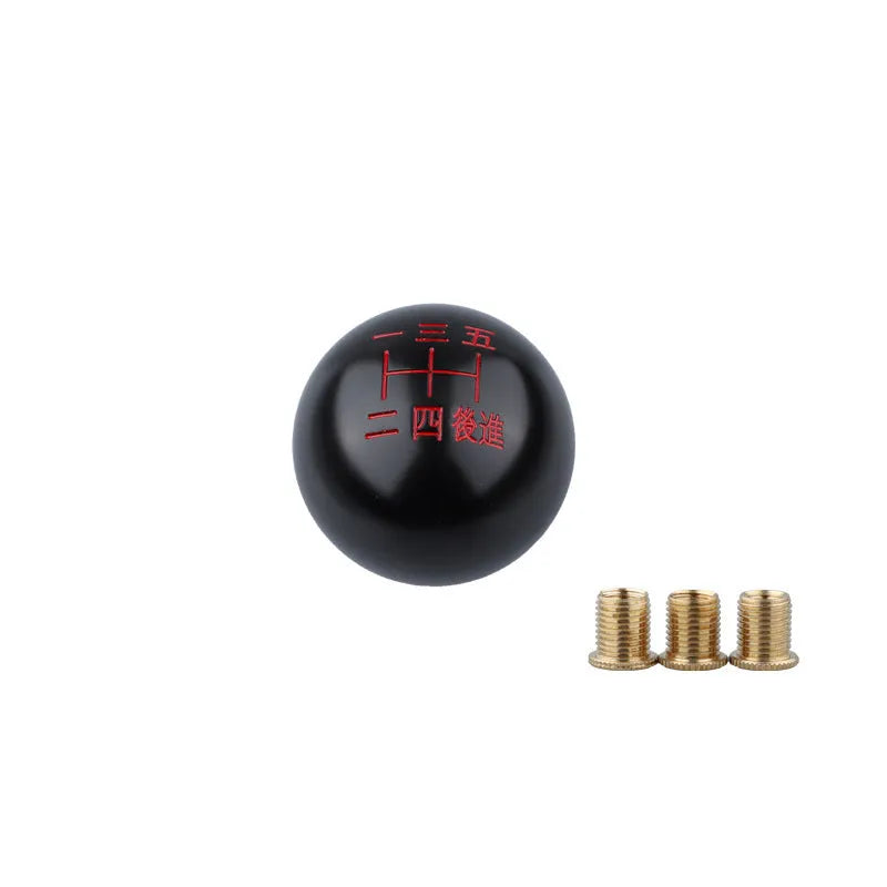 Aluminium alloy car gear shift head in one of five colour styles: A, B, C, D, or F.