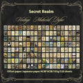 Box of 320 retro design stickers in Secret Land and Moon Chart colour themes.