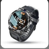 Multi functional sports smartwatch with dual cameras and GPS positioning on display