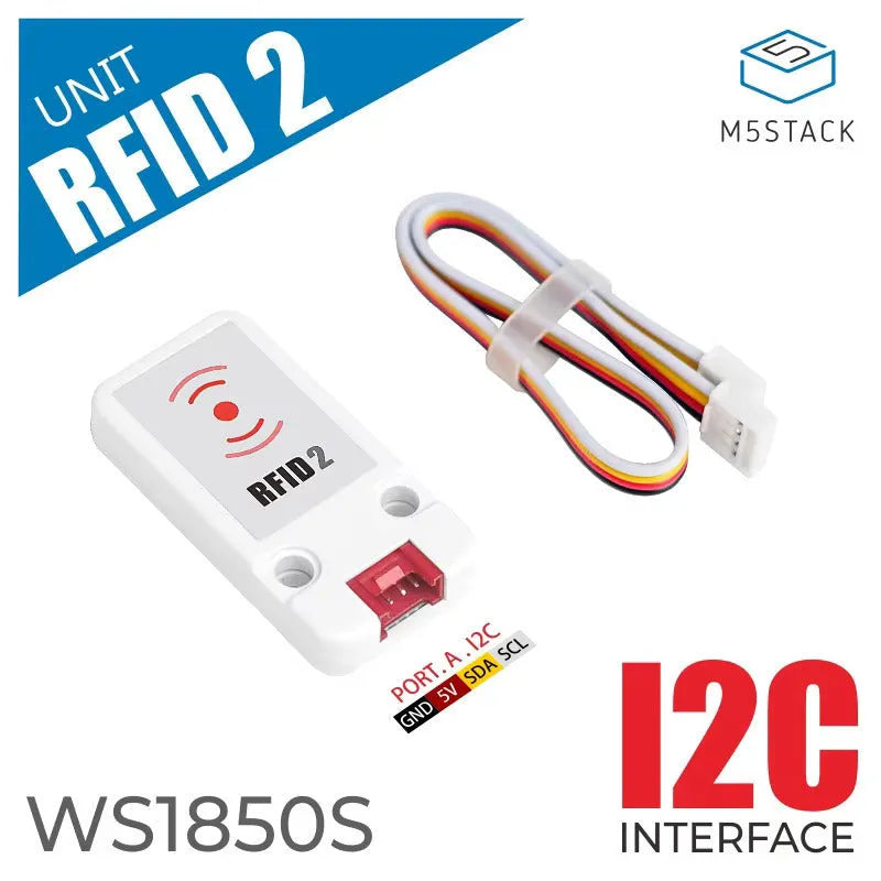 M5Stack WS1850S RFID NFC reader module with HY2.0 cable for IoT development