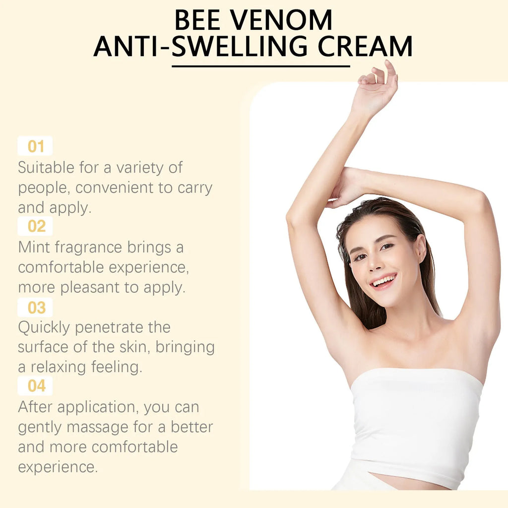 Skin Rejuvenation Daily Care Cream 15g with mint leaf, bee venom, arnica, vitamin B6, and aloe leaf in a white tube