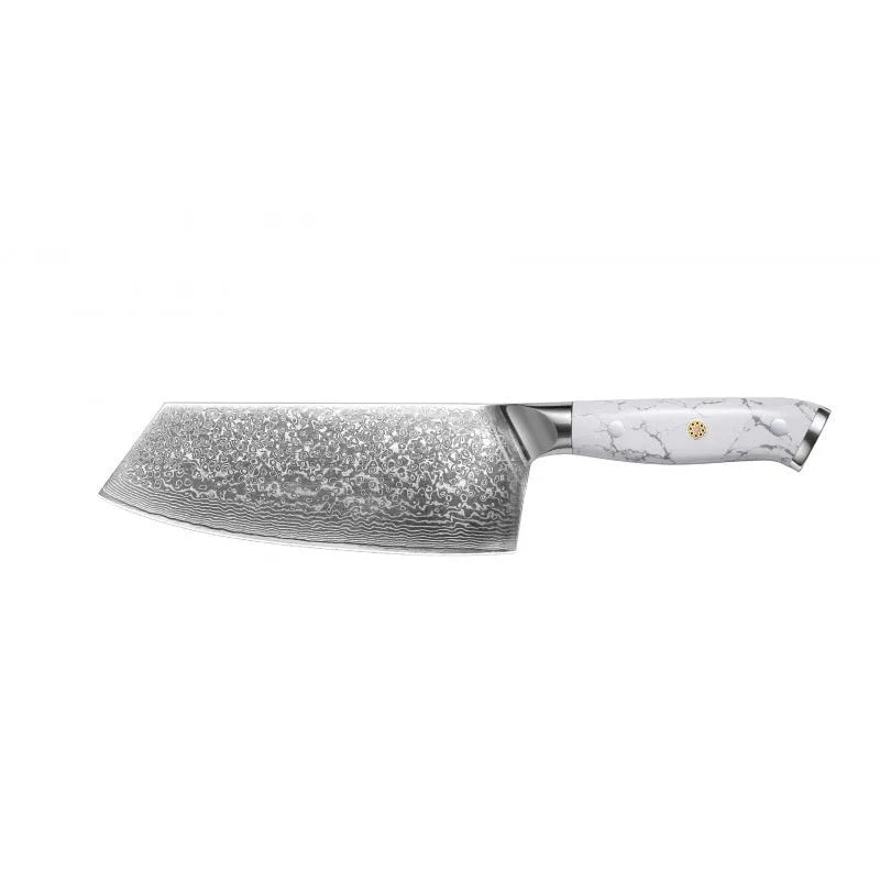 Damascus pattern VG10 stainless steel chef knife with 21cm blade for kitchen use