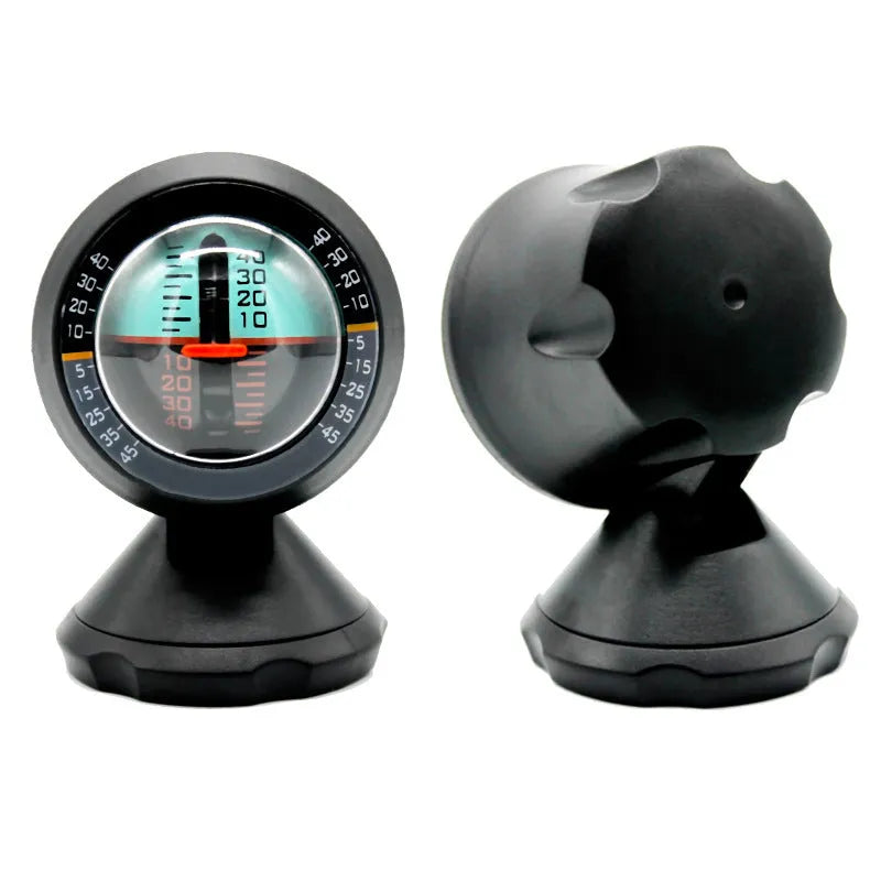 Vehicle mounted slope meter AMD-2 black ABS self sensing car inclinometer with adjustable perspective