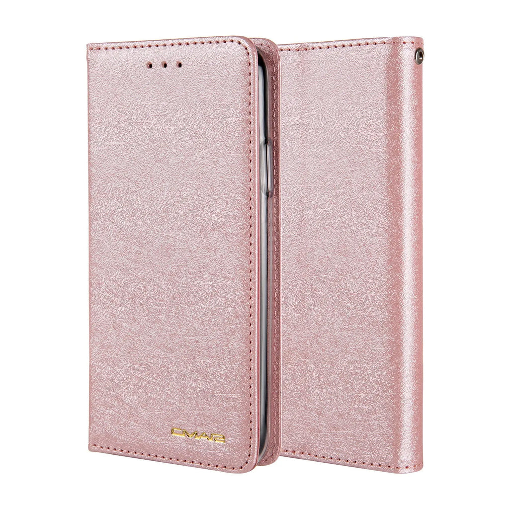 Flip phone case for Apple iPhone 6 to 11 Pro Max, PU leather card wallet, black colour, flip open