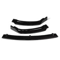 Black polypropylene front bumper lip spoiler for BMW 3 Series F30 F35 models