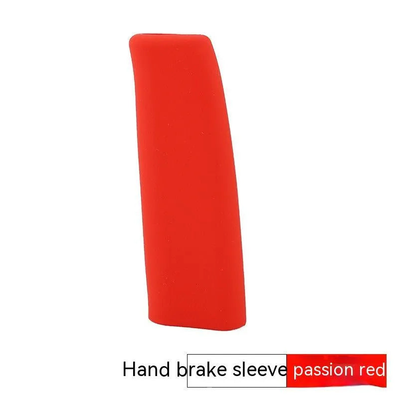 Universal silicone handbrake sleeve for car handbrake lever protection