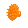 Disc massage comb with 21 teeth in brown colour for head meridian massage