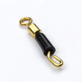 Wire clip silicone opening swivel pin fishing gear accessory fishhook in 13mm size on white background