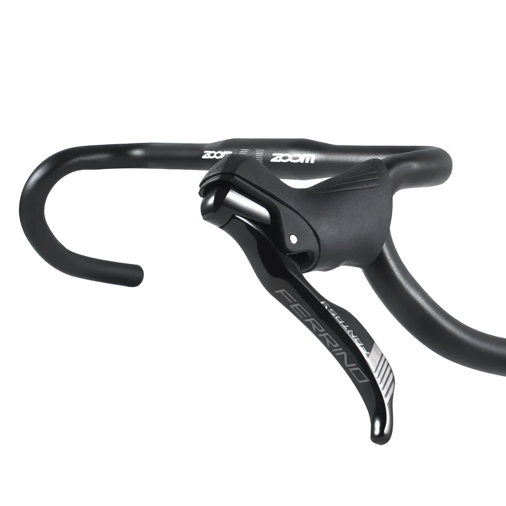 Black aluminum alloy road bike bent handlebar 31.8mm clamp 420mm width