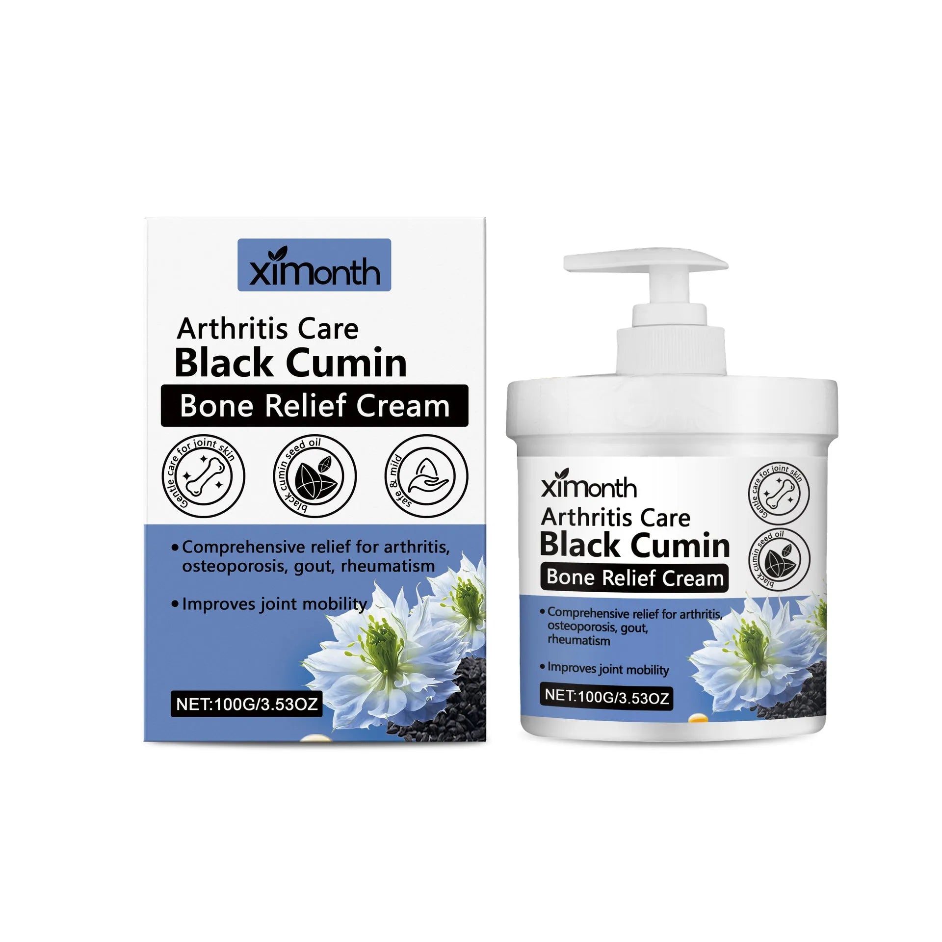 Joint Relief Cream Nourishing And Soothing 100g tube with mint leaf and cumin seed oil