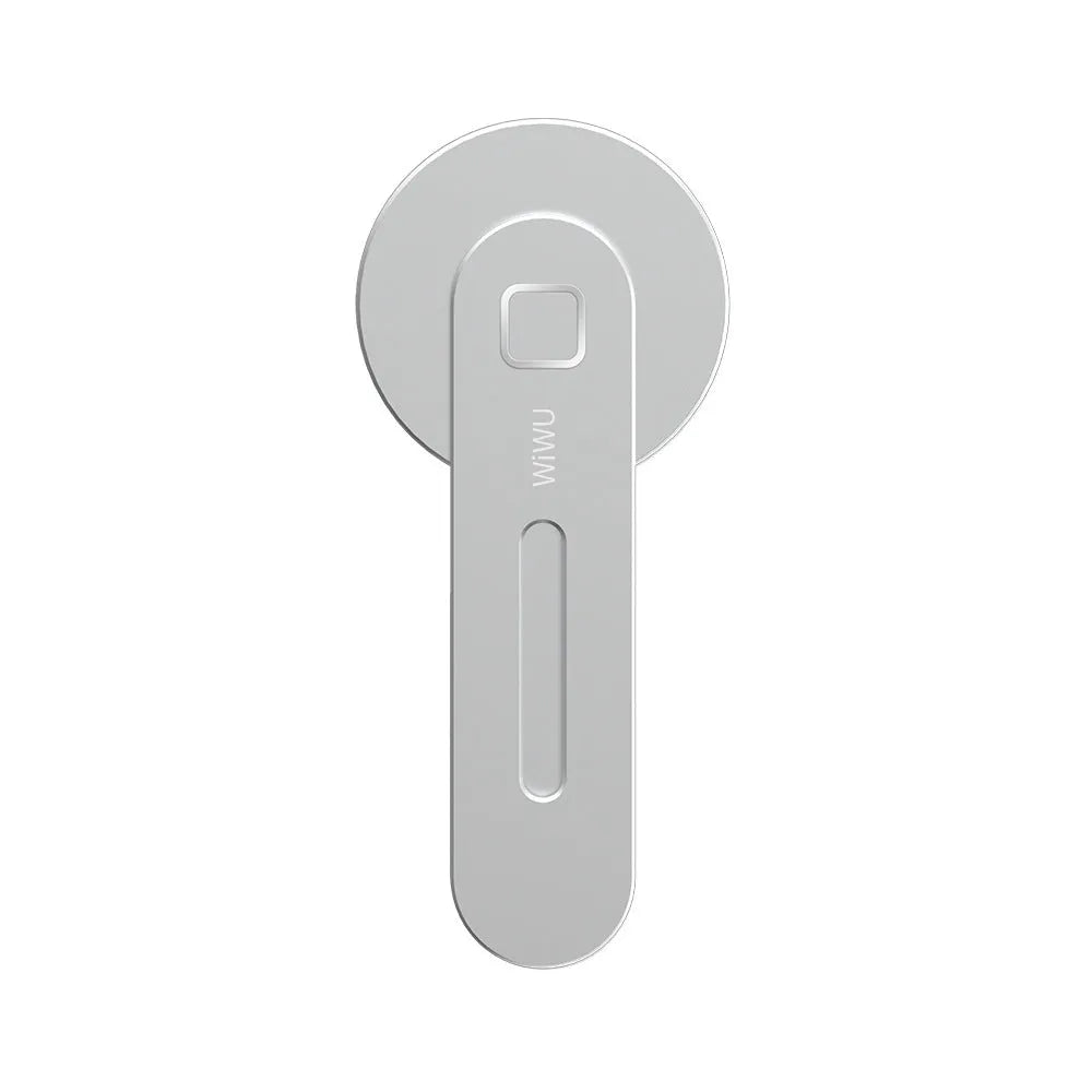Silver aluminium alloy magnetic desktop phone bracket model ZM306 for general phone use