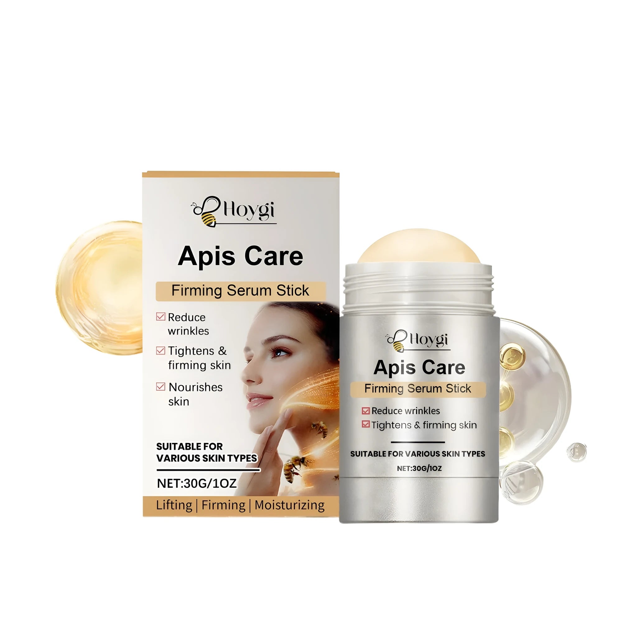 30g facial essence tightening stick in a tube for skincare application