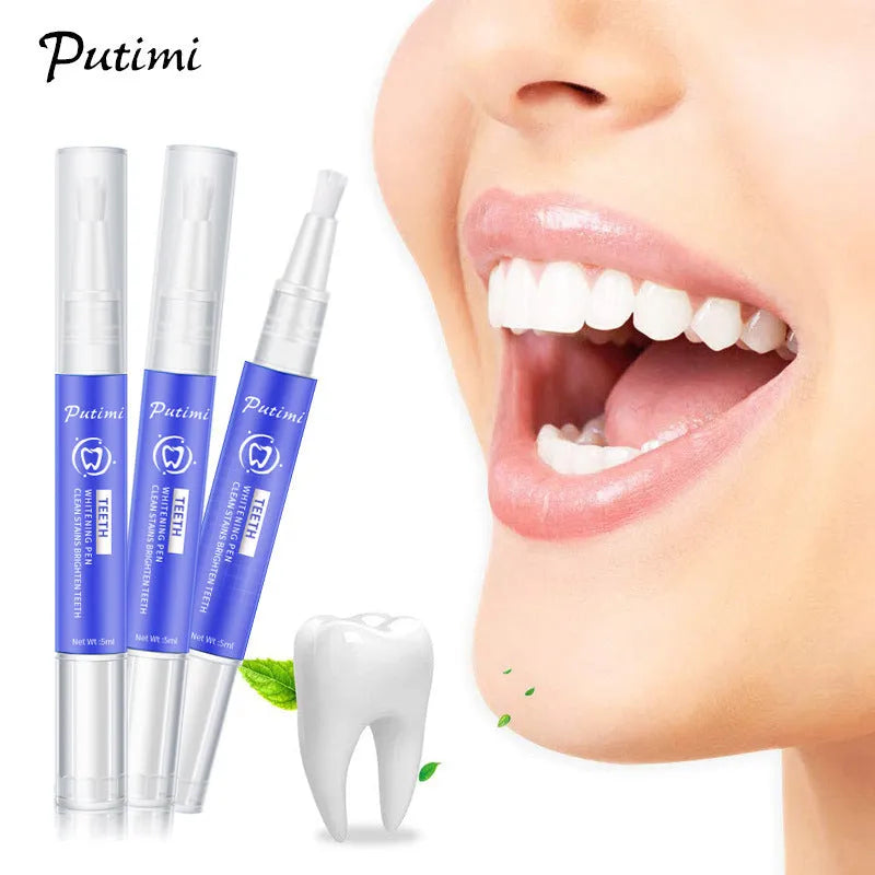 Teeth whitening pen with nano gel for removing tea and coffee stains, 5ml, 12.5cm length, unisex oral care product