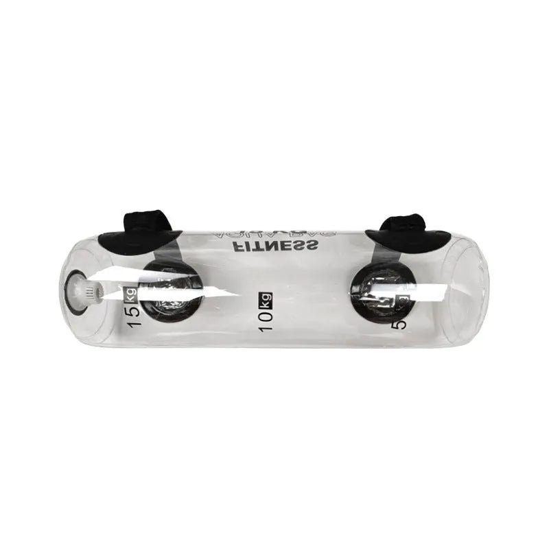 Transparent PVC inflatable water weight bag for adjustable fitness training from 5KG to 35KG