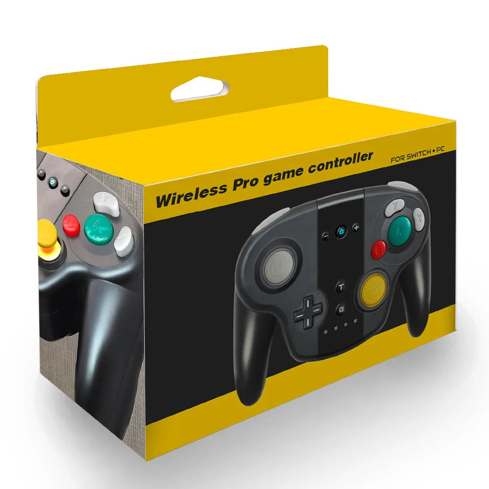 Black wireless gamepad for Nintendo Switch and PC with NFC function and gyroscope
