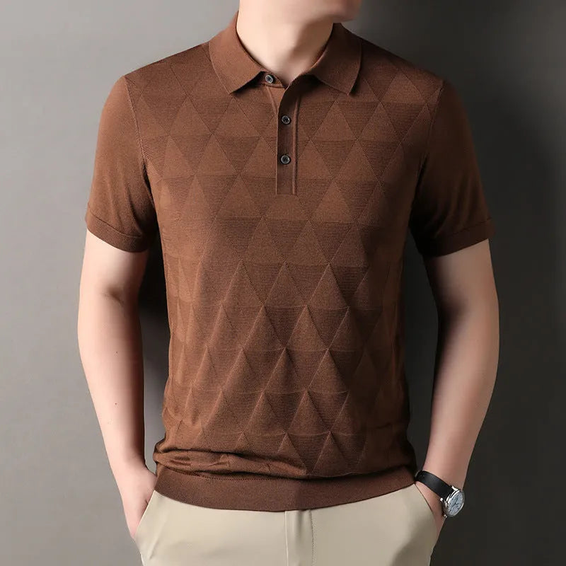 Men's ice silk quick-drying short sleeve t-shirt in regular fit, available in five colours and sizes M to XXXL